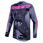 Alpinestars Racer LONE MX Jersey (Grey Camo/Purple)