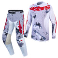 Alpinestars Racer AIR LONE MX Kit Deal (Grey Camo/White/Fire Red)