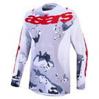Alpinestars Racer AIR LONE MX Kit Deal (Grey Camo/White/Fire Red)