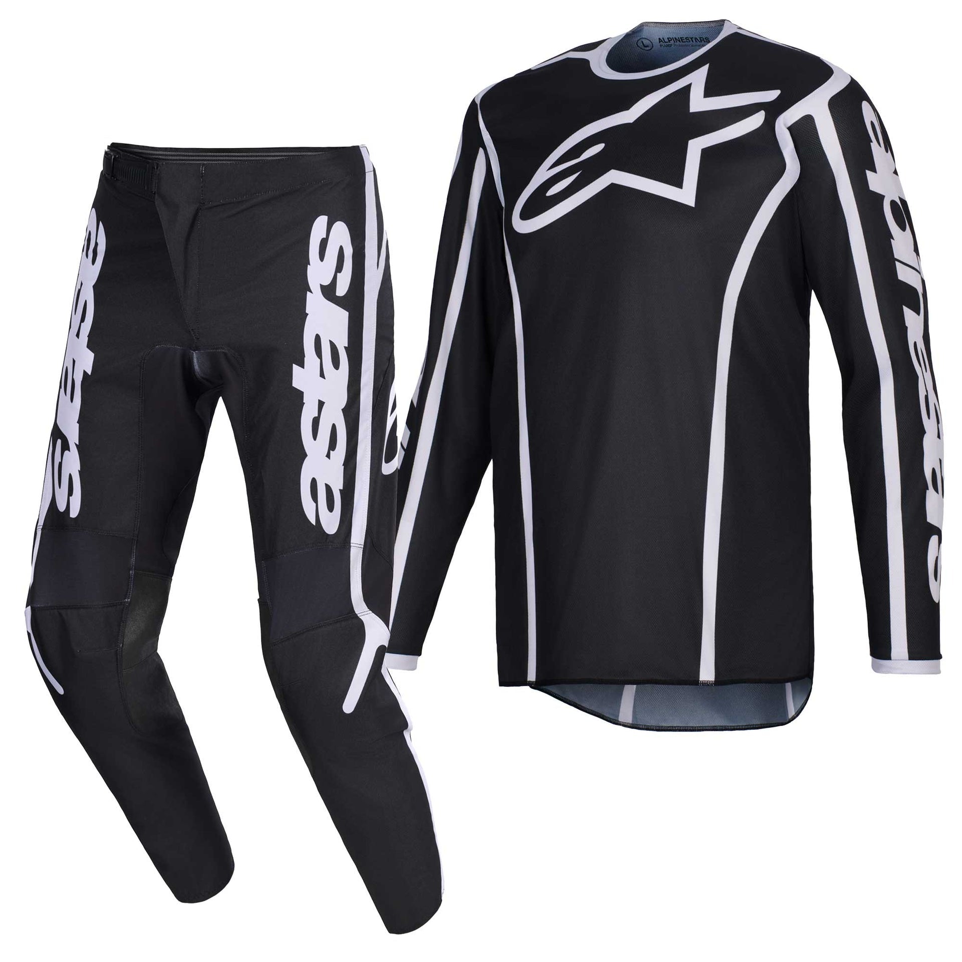 Alpinestars MX Jersey & Pant Kit Deal - Fluid APEX (Black/Grey)