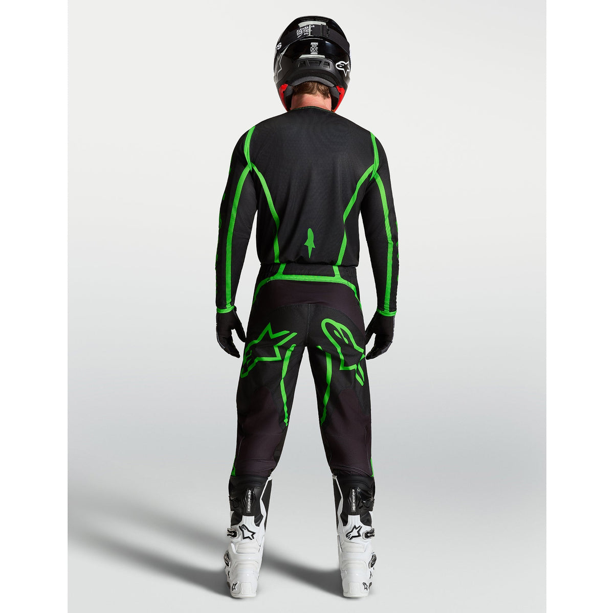Alpinestars Fluid APEX V2 MX Jersey (Black/Green Fluo)