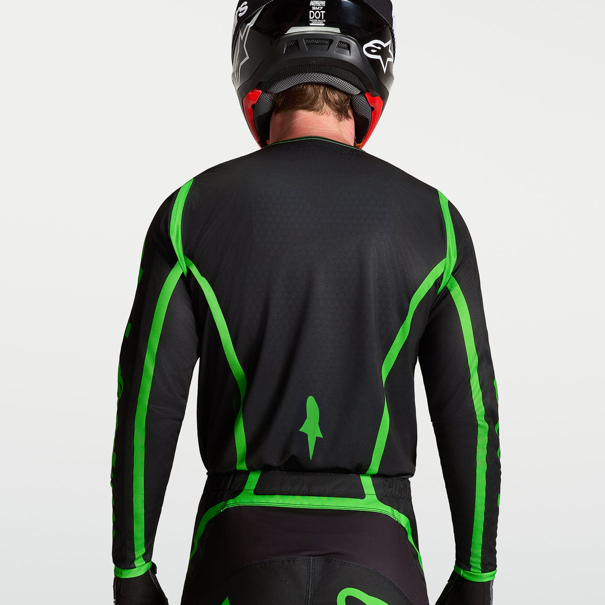 Alpinestars Fluid APEX V2 MX Gear Set (Black/Fluo Green)