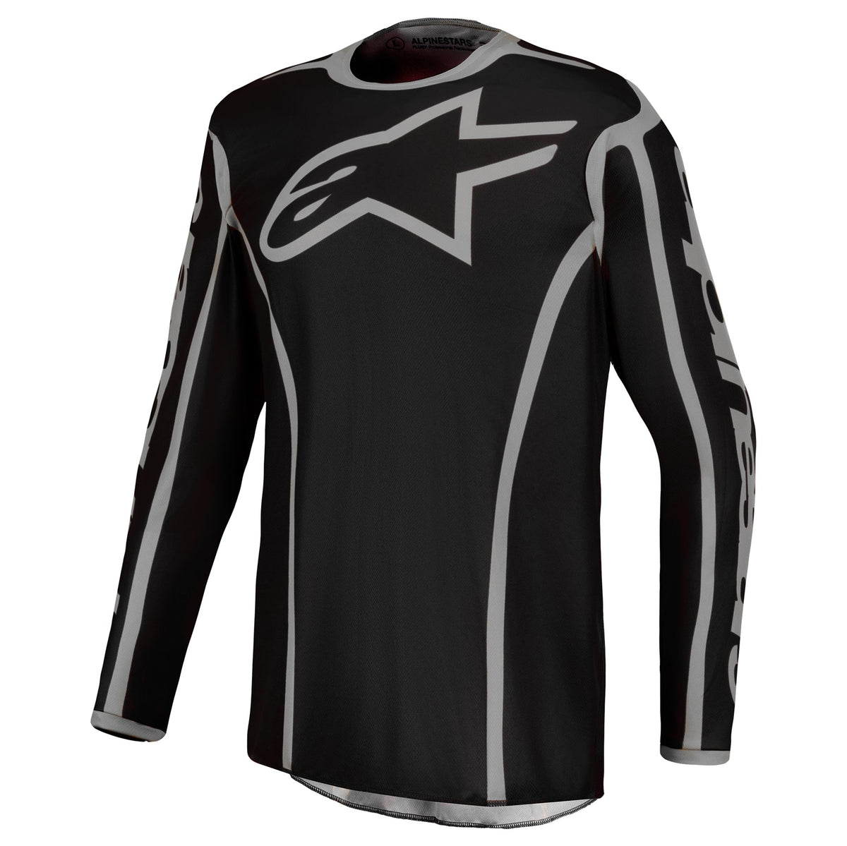 Alpinestars Fluid APEX V2 MX Jersey (Black/Silver)