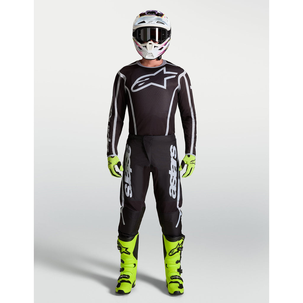 Alpinestars Fluid APEX V2 MX Jersey (Black/Silver)
