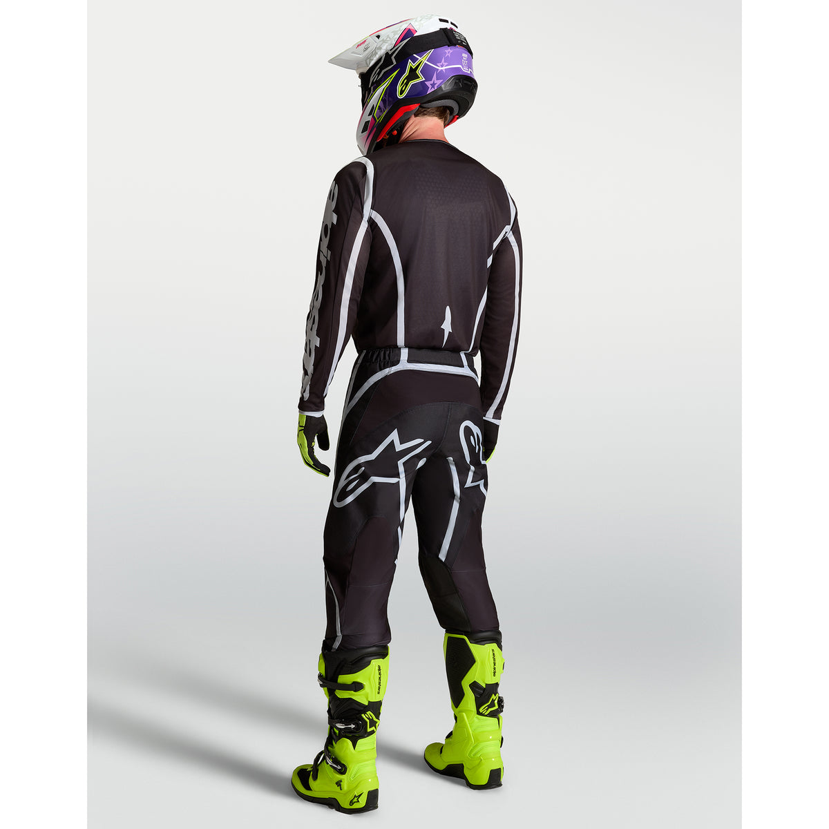 Alpinestars Fluid APEX V2 MX Gear Set (Black/Silver)