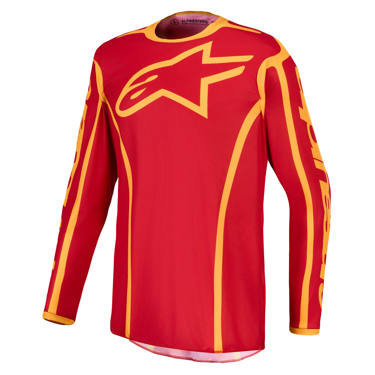 Alpinestars Fluid APEX V2 MX Jersey (Fire Red/Gold)