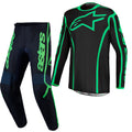 Alpinestars Fluid APEX V2 MX Gear Set (Black/Fluo Green)