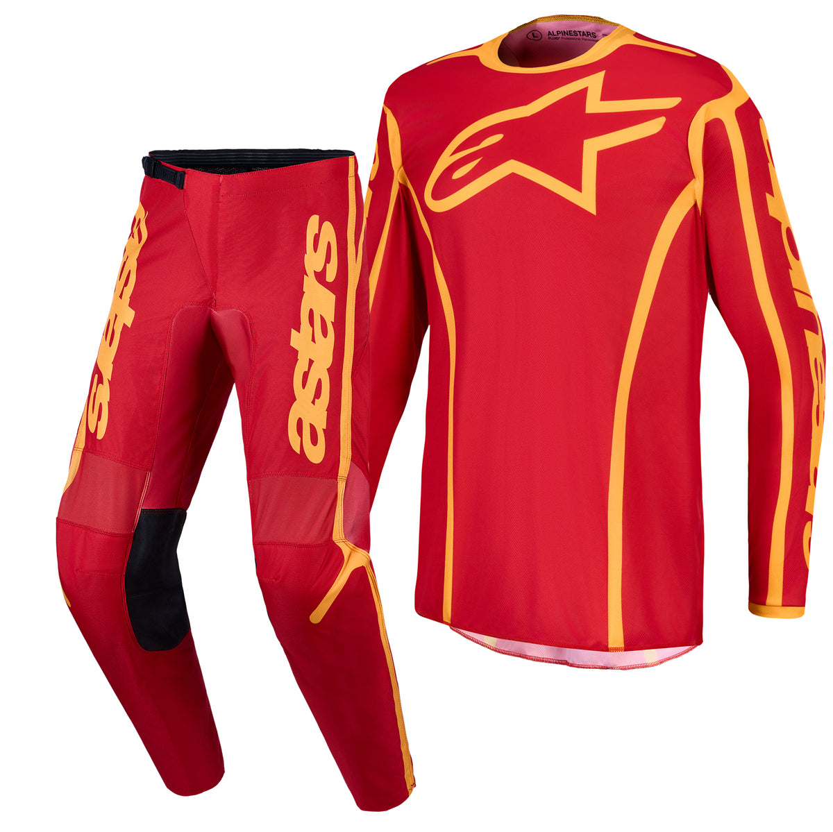 Alpinestars Fluid APEX V2 MX Gear Set (Fire Red/Gold)