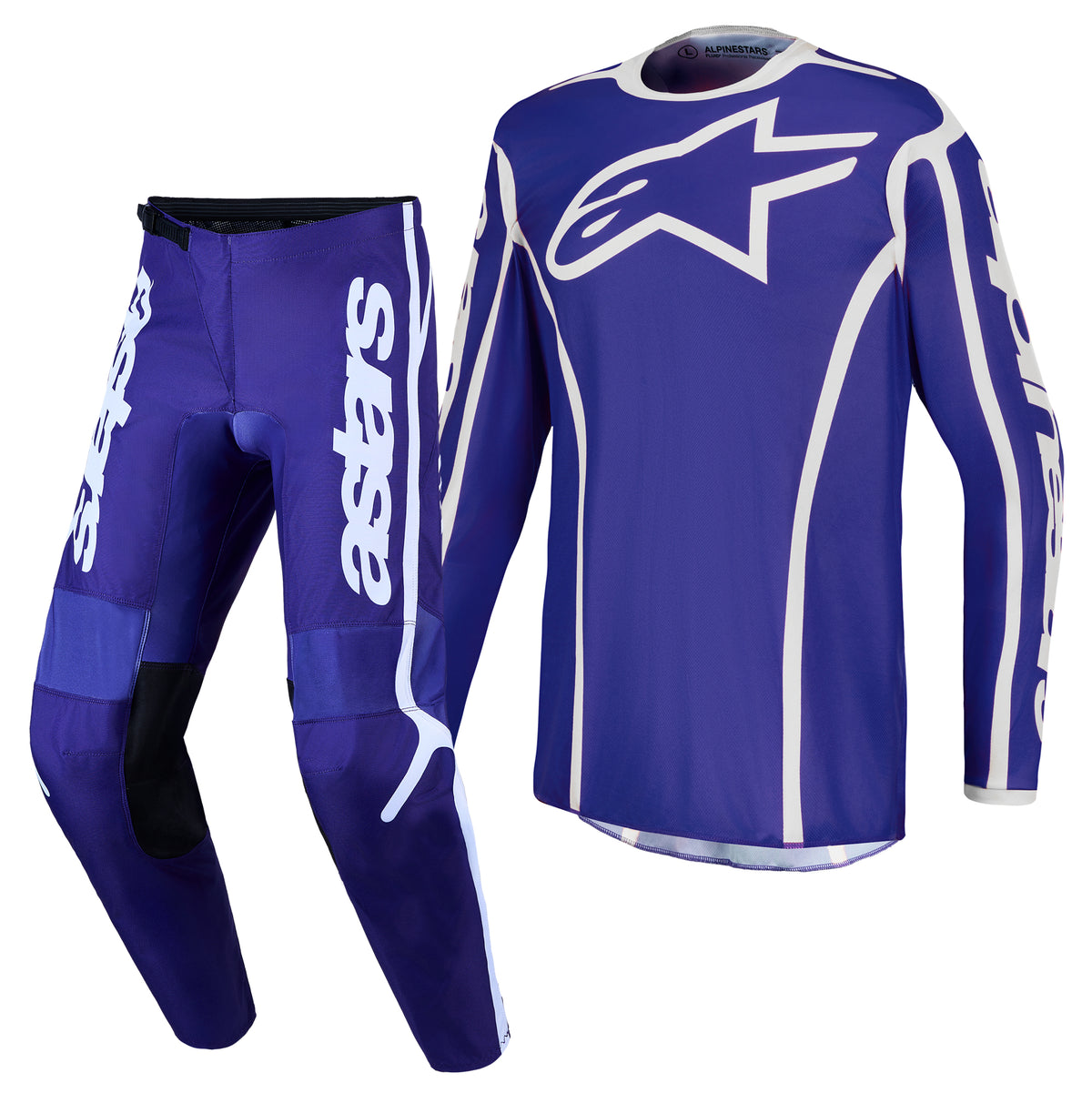 Alpinestars Fluid APEX V2 MX Gear Set (Deep Blue/White)