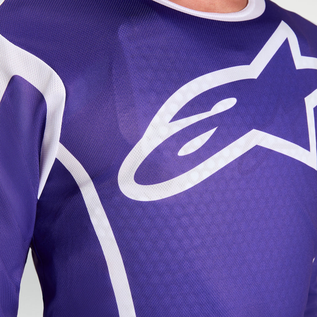 Alpinestars Fluid APEX V2 MX Jersey (Deep Blue/White)
