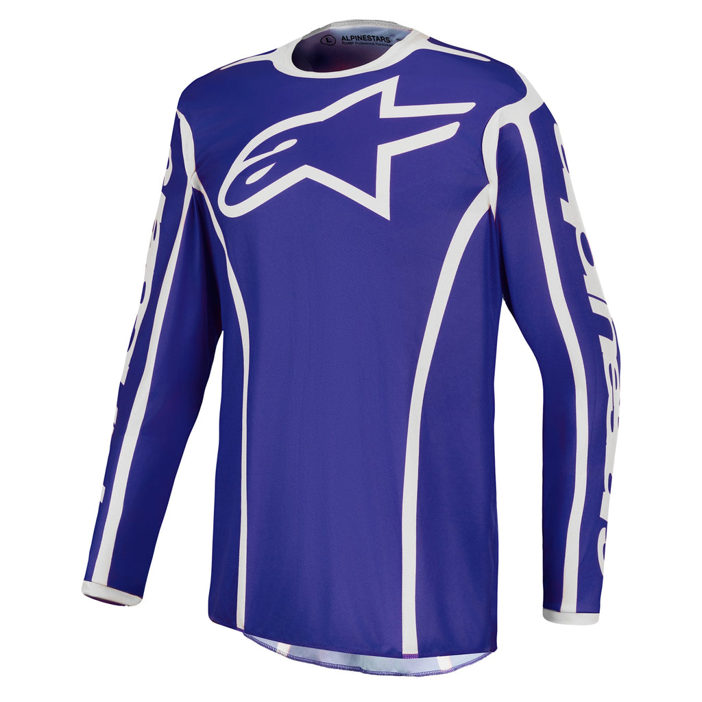 Alpinestars Fluid APEX V2 MX Jersey (Deep Blue/White)