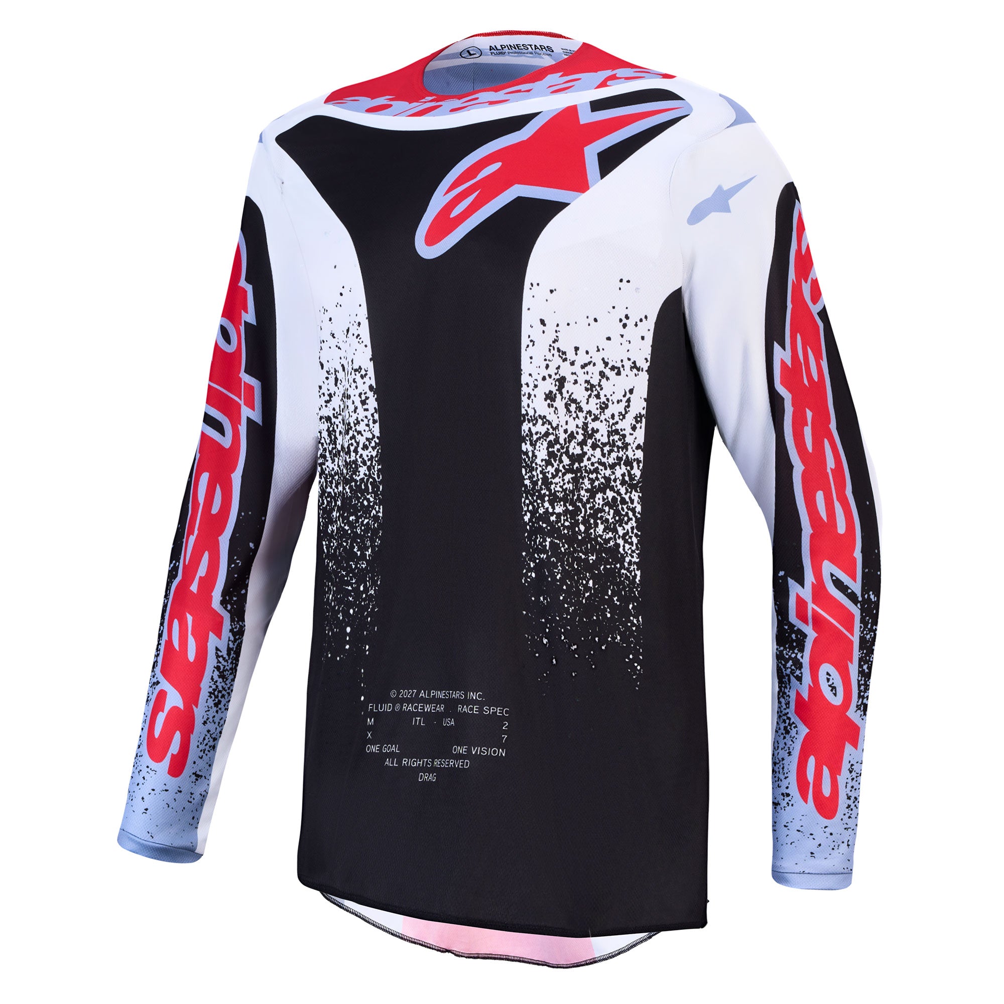 Alpinestars Fluid DRAG MX Kit Deal (Black/White/Light Blue/Red Fluo)