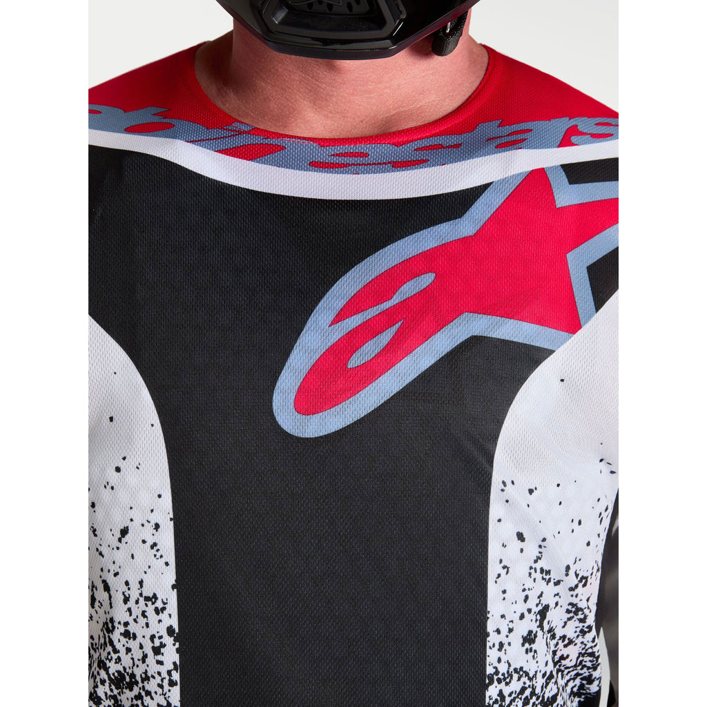 Alpinestars Fluid DRAG MX Kit Deal (Black/White/Light Blue/Red Fluo)