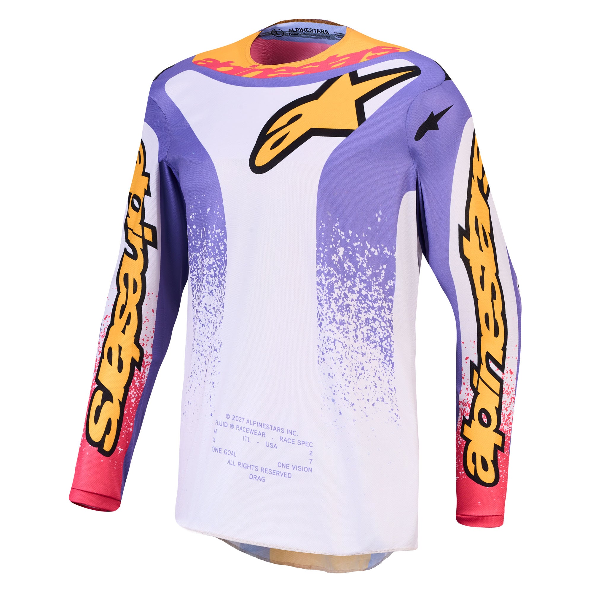 Alpinestars Fluid DRAG MX Kit Deal (Light Lilac/Blue Iris/Gold)