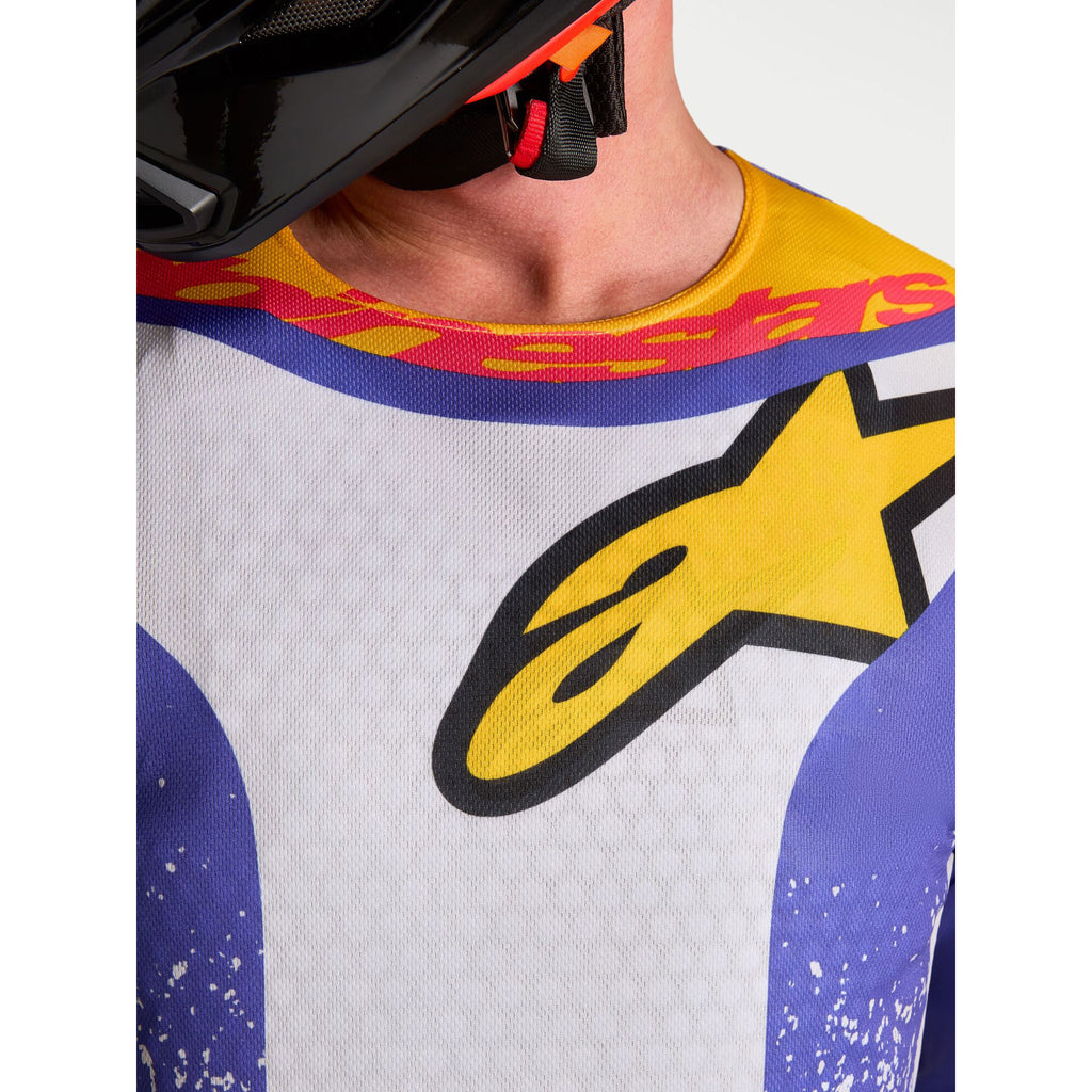 Alpinestars Fluid DRAG MX Kit Deal (Light Lilac/Blue Iris/Gold)