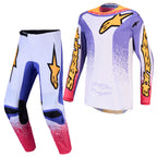 Alpinestars Fluid DRAG MX Kit Deal (Light Lilac/Blue Iris/Gold)