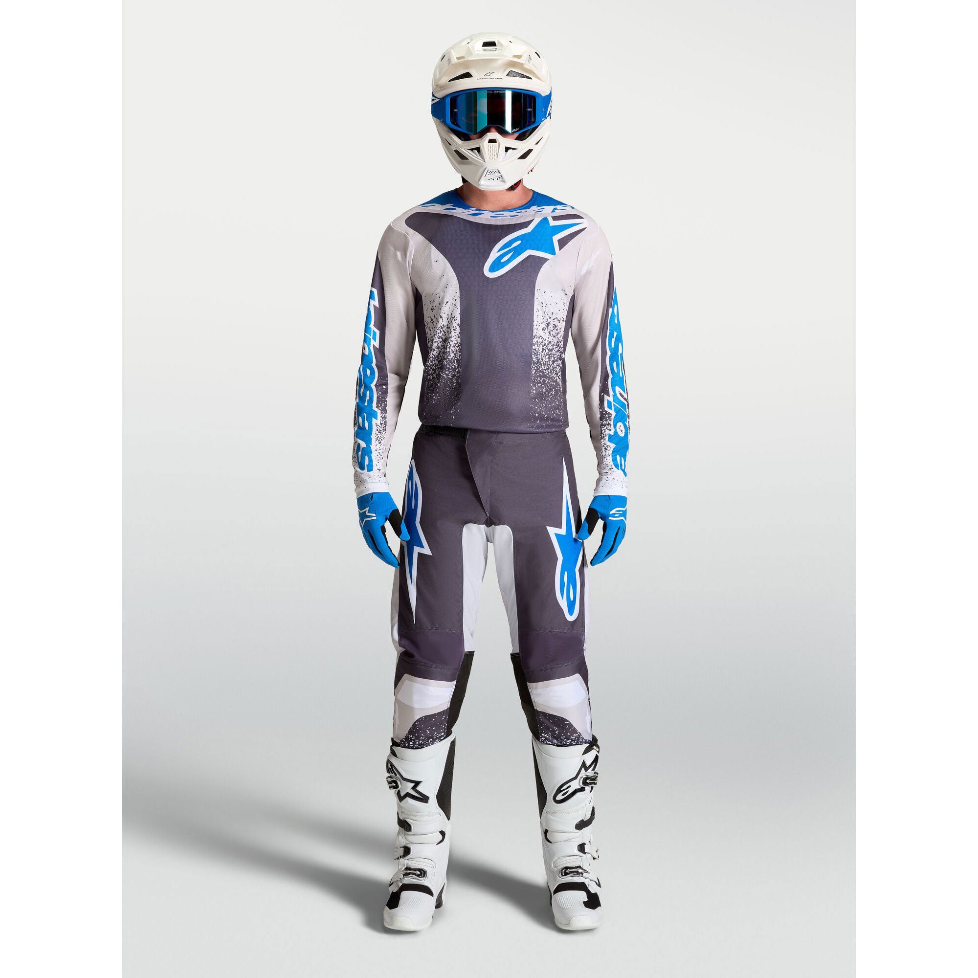 Alpinestars Fluid DRAG MX Kit Deal (Graystone/Light Lilac/UCLA Blue)
