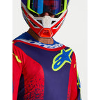 Alpinestars Fluid DRAG MX Jersey (Blue Navy/Fire Red/White)