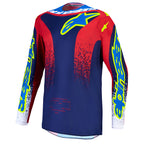 Alpinestars Fluid DRAG MX Jersey (Blue Navy/Fire Red/White)