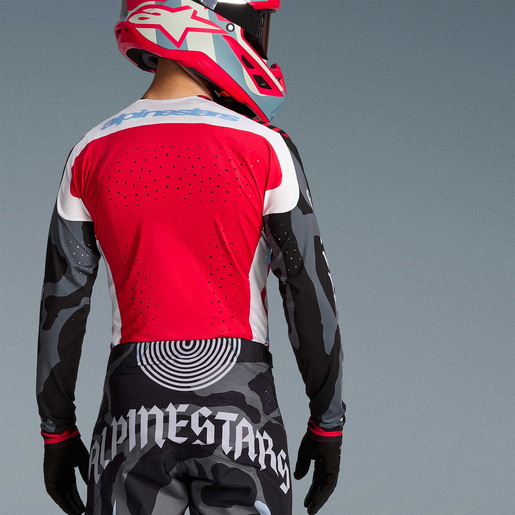 Alpinestars (Limited Edition) MX Jersey - Techstar BEAST (Pirate Black/Hot Orange))