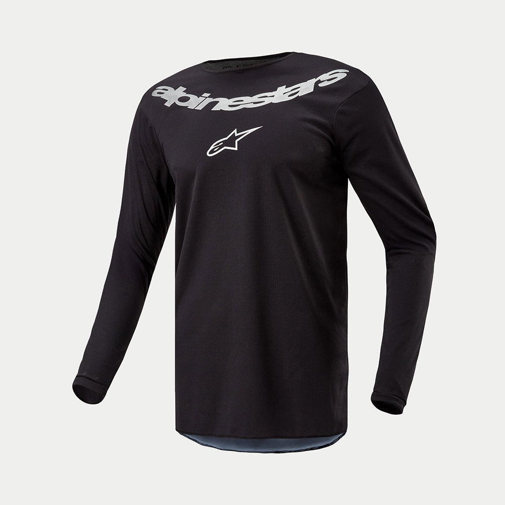Alpinestars Fluid Graphite MX Jersey (Black/Silver)