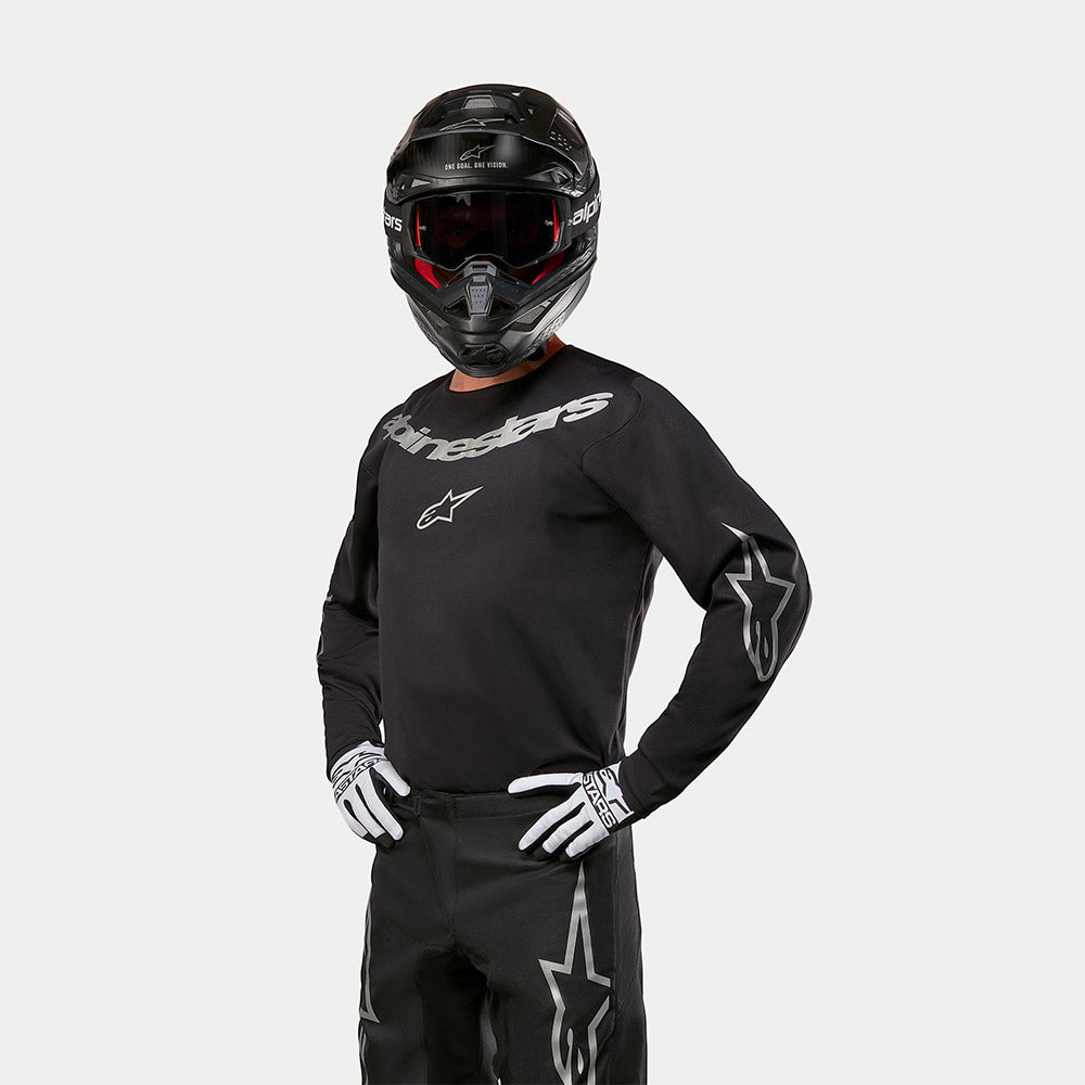Alpinestars Fluid Graphite MX Kit Deal (Black/Silver)