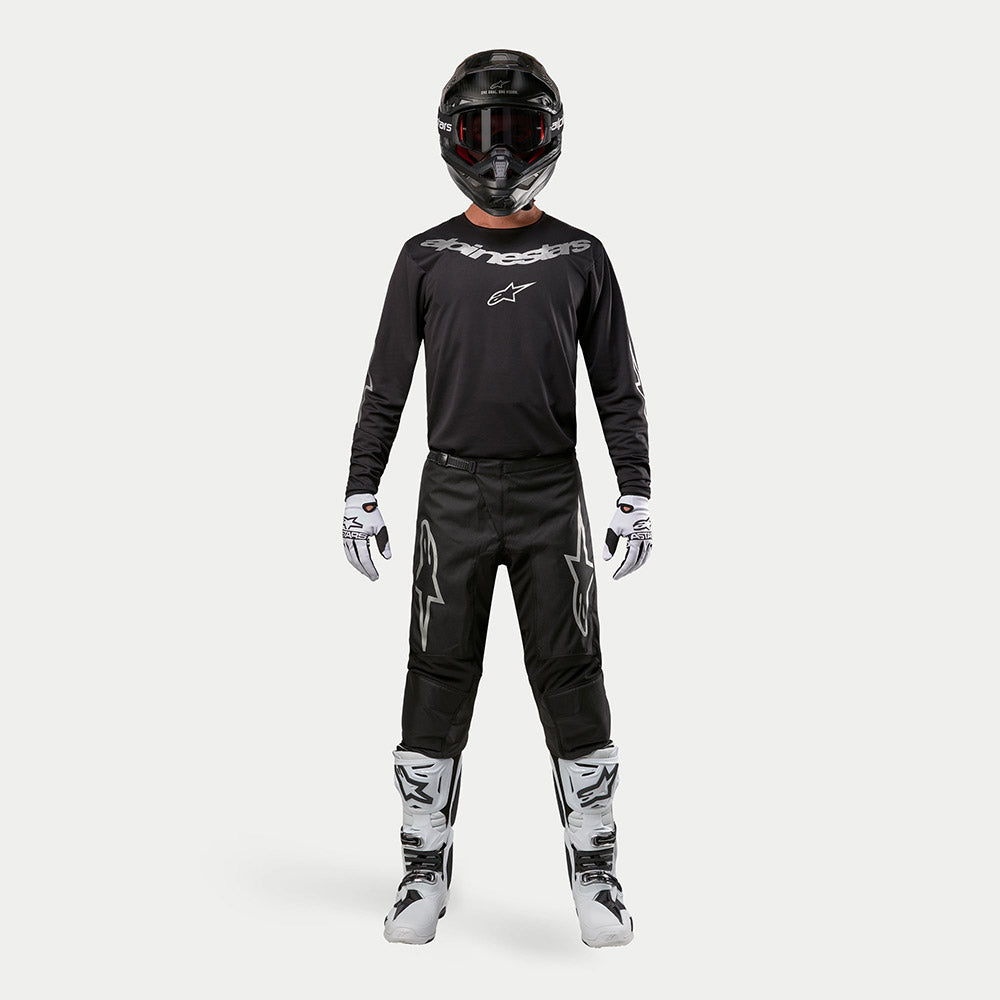 Alpinestars Fluid Graphite MX Kit Deal (Black/Silver)