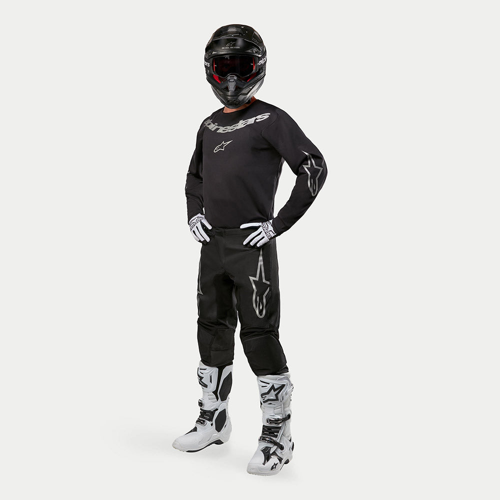 Alpinestars Fluid Graphite MX Kit Deal (Black/Silver)