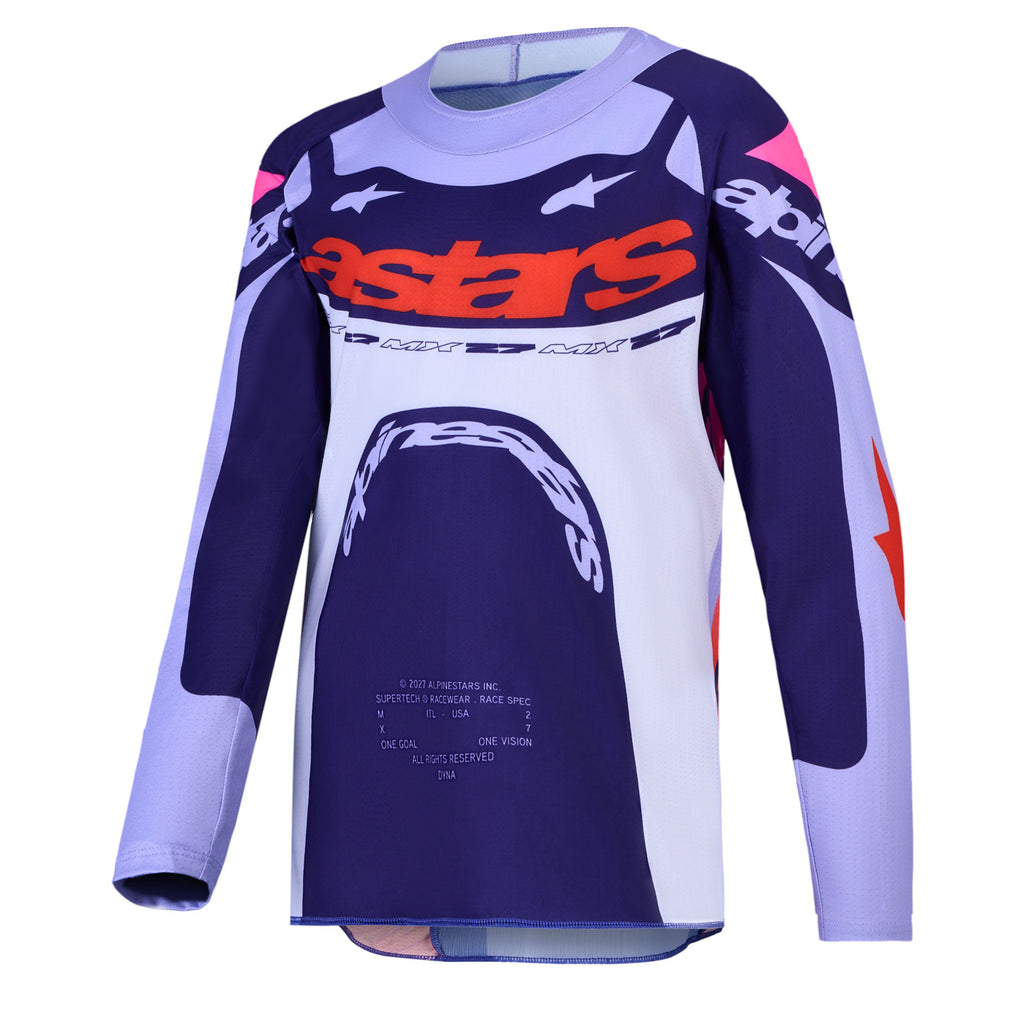 Alpinestars Youth Supertech DYNA MX Kit Deal (Light Violet/Deep Purple/Pink Fluo)