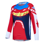 Alpinestars Youth Supertech DYNA MX Kit Deal (Fire Red/White/Navy Blue)