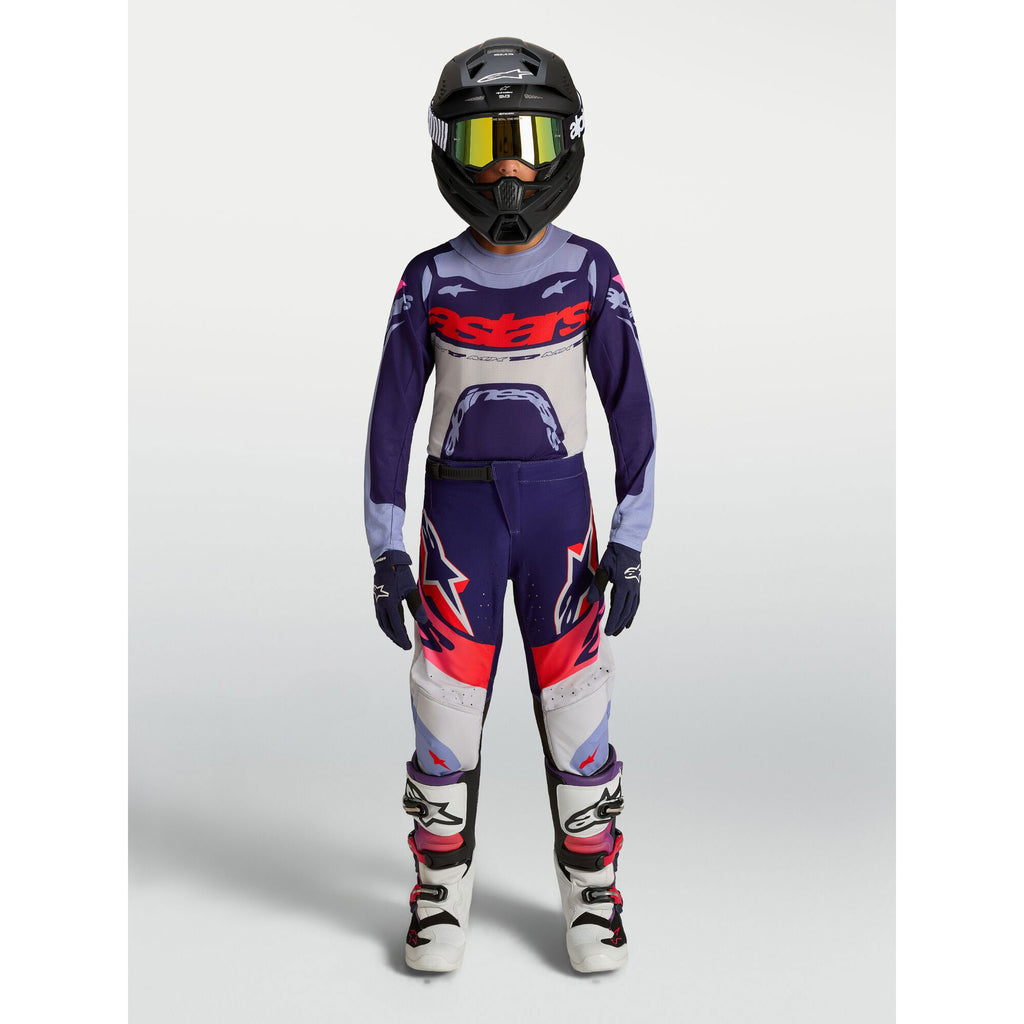 Alpinestars Youth Supertech DYNA MX Kit Deal (Light Violet/Deep Purple/Pink Fluo)