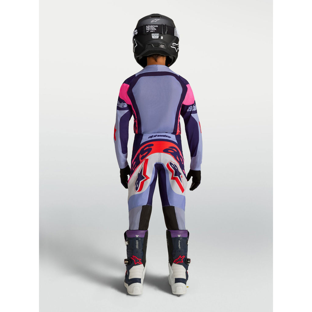 Alpinestars Youth Supertech DYNA MX Kit Deal (Light Violet/Deep Purple/Pink Fluo)