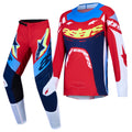 Alpinestars Youth Supertech DYNA MX Kit Deal (Fire Red/White/Navy Blue)