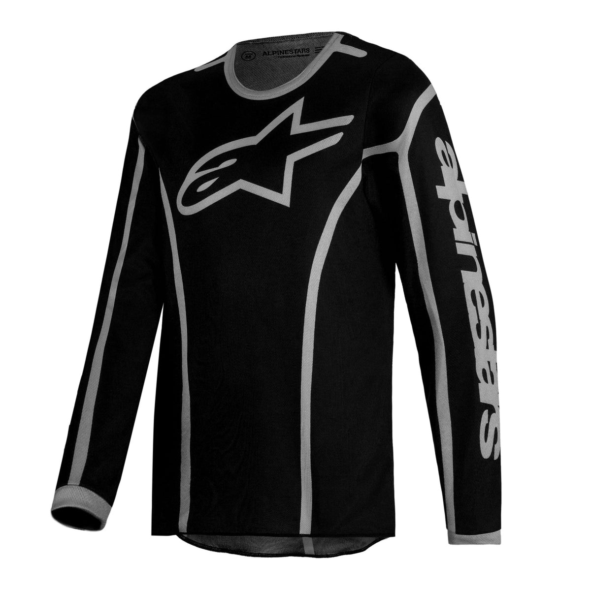 Alpinestars Youth Fluid APEX V2 MX Jersey (Black/Silver)