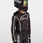 Alpinestars Youth Fluid APEX V2 MX Jersey (Black/Silver)