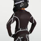 Alpinestars Youth Fluid APEX V2 MX Gear Set (Black/Silver)