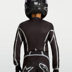 Alpinestars Youth Fluid APEX V2 MX Jersey (Black/Silver)