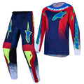 Alpinestars Youth Fluid DRAG MX Kit Deal (Blue Navy/Fire Red/White)