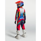Alpinestars Youth Fluid DRAG MX Kit Deal (Blue Navy/Fire Red/White)