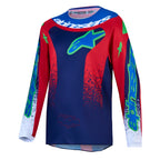 Alpinestars Youth Fluid DRAG MX Kit Deal (Blue Navy/Fire Red/White)