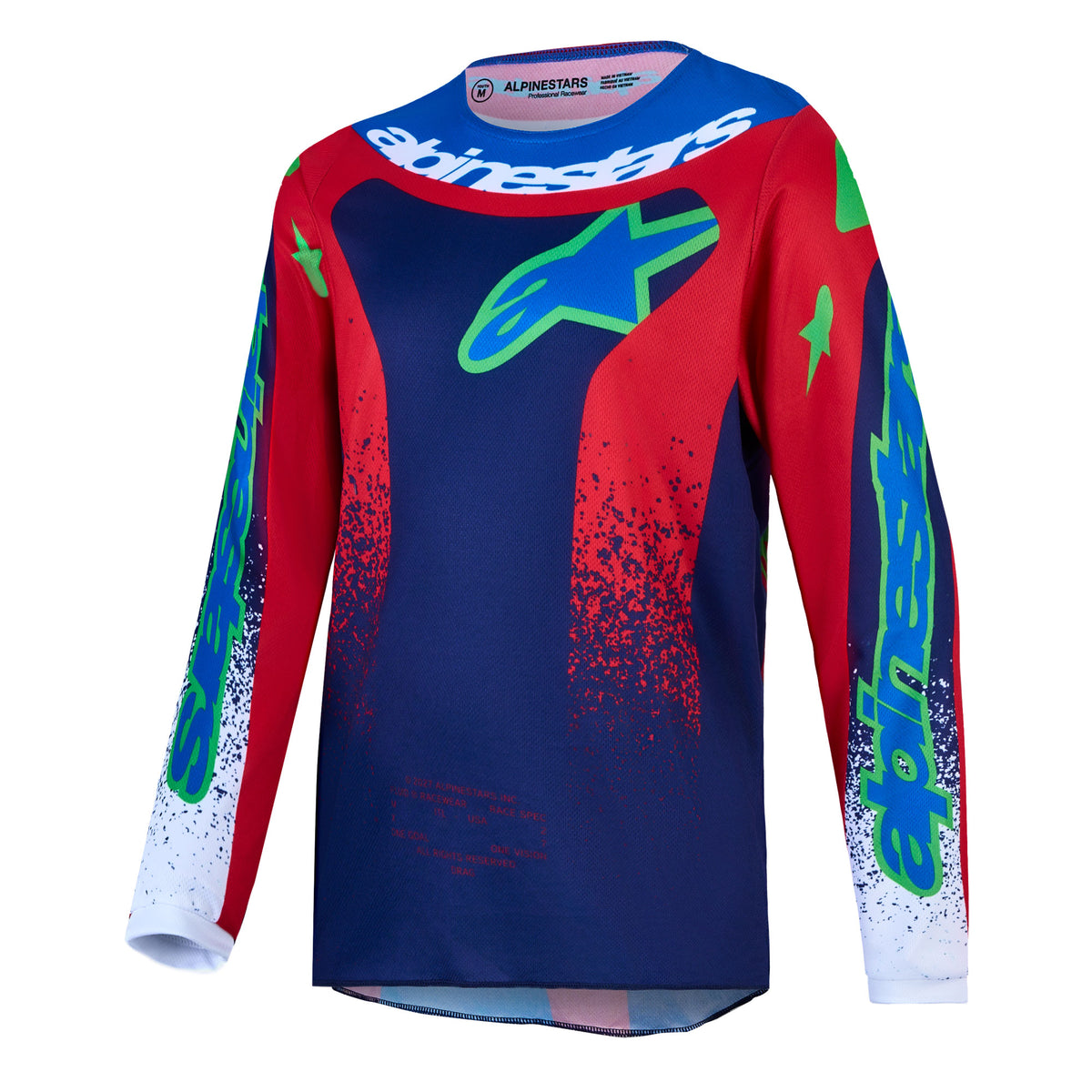 Alpinestars Youth Fluid DRAG MX Kit Deal (Blue Navy/Fire Red/White)