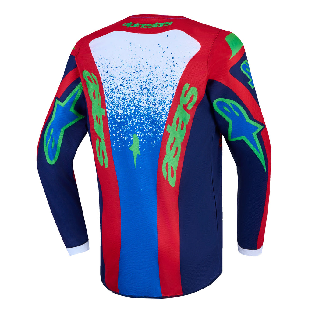 Alpinestars Youth Fluid DRAG MX Kit Deal (Blue Navy/Fire Red/White)