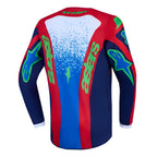 Alpinestars Youth Fluid DRAG MX Kit Deal (Blue Navy/Fire Red/White)