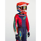 Alpinestars Youth Fluid DRAG MX Kit Deal (Blue Navy/Fire Red/White)