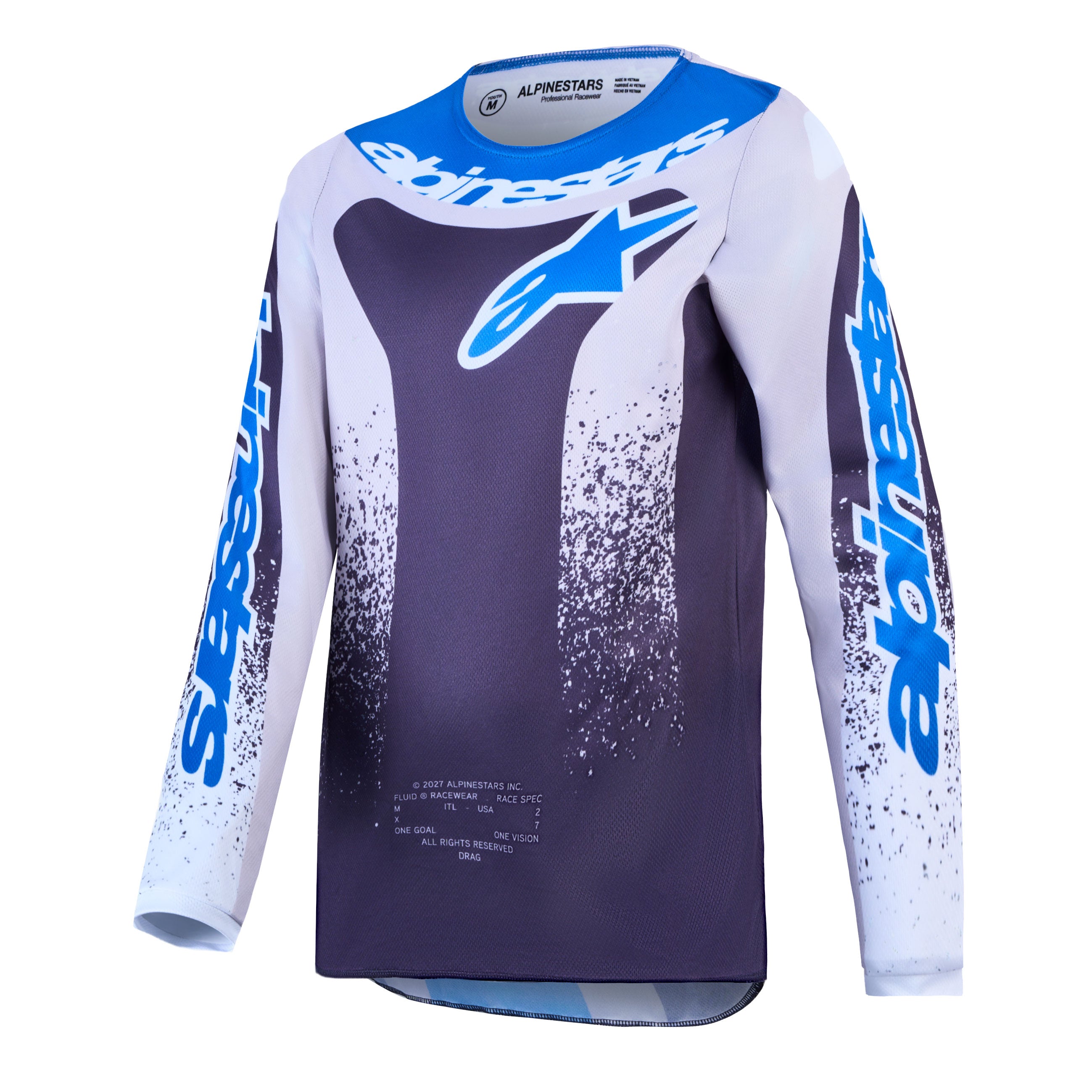 Alpinestars Youth Fluid DRAG MX Kit Deal (Graystone/Light Lilac/UCLA Blue)