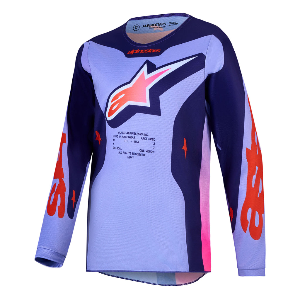 Alpinestars Youth Fluid HUNT MX Kit Deal (Light Violet/Deep Purple/Pink Fluo)