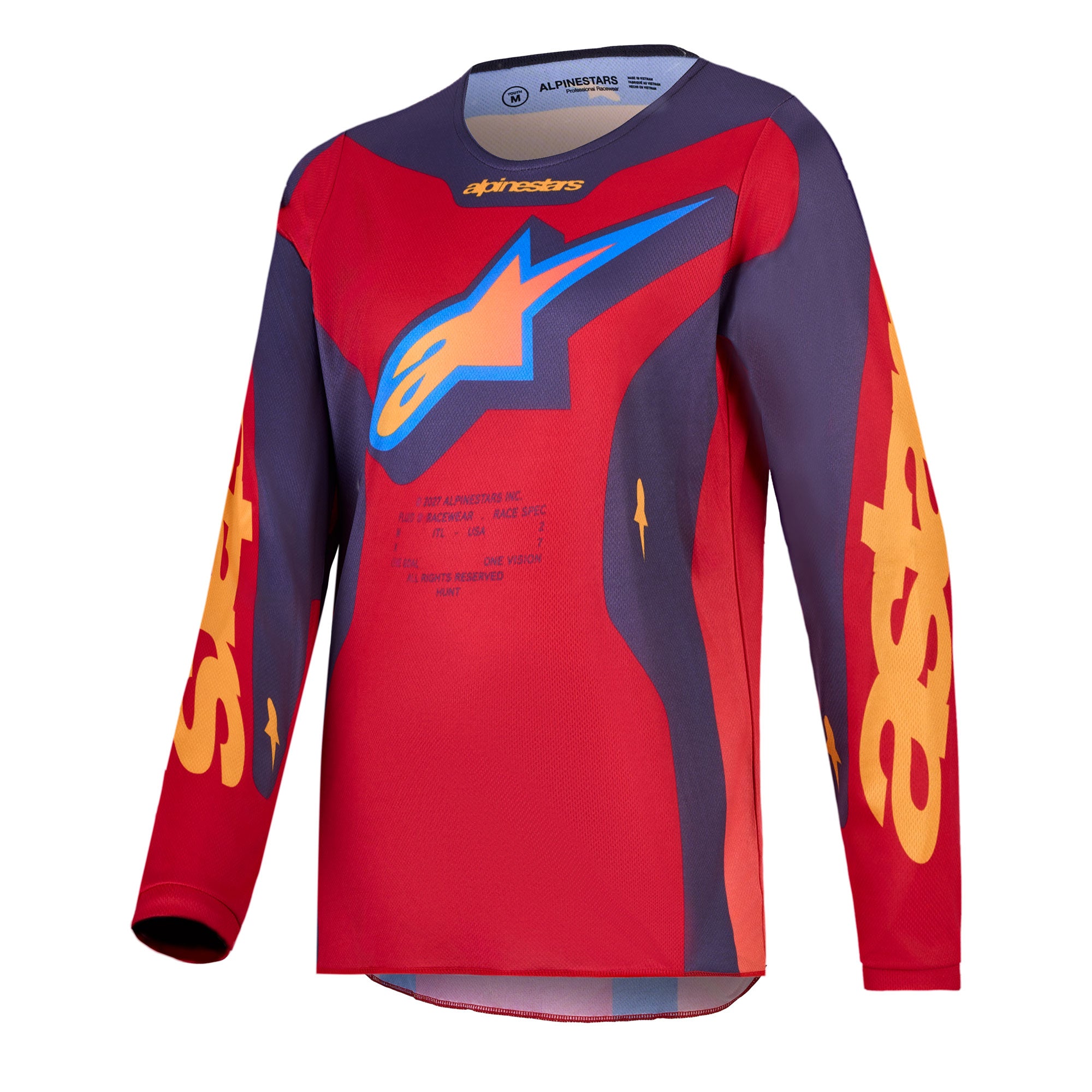 Alpinestars Youth Fluid HUNT MX Kit Deal (Fire Red/Graystone/Hot Coral)
