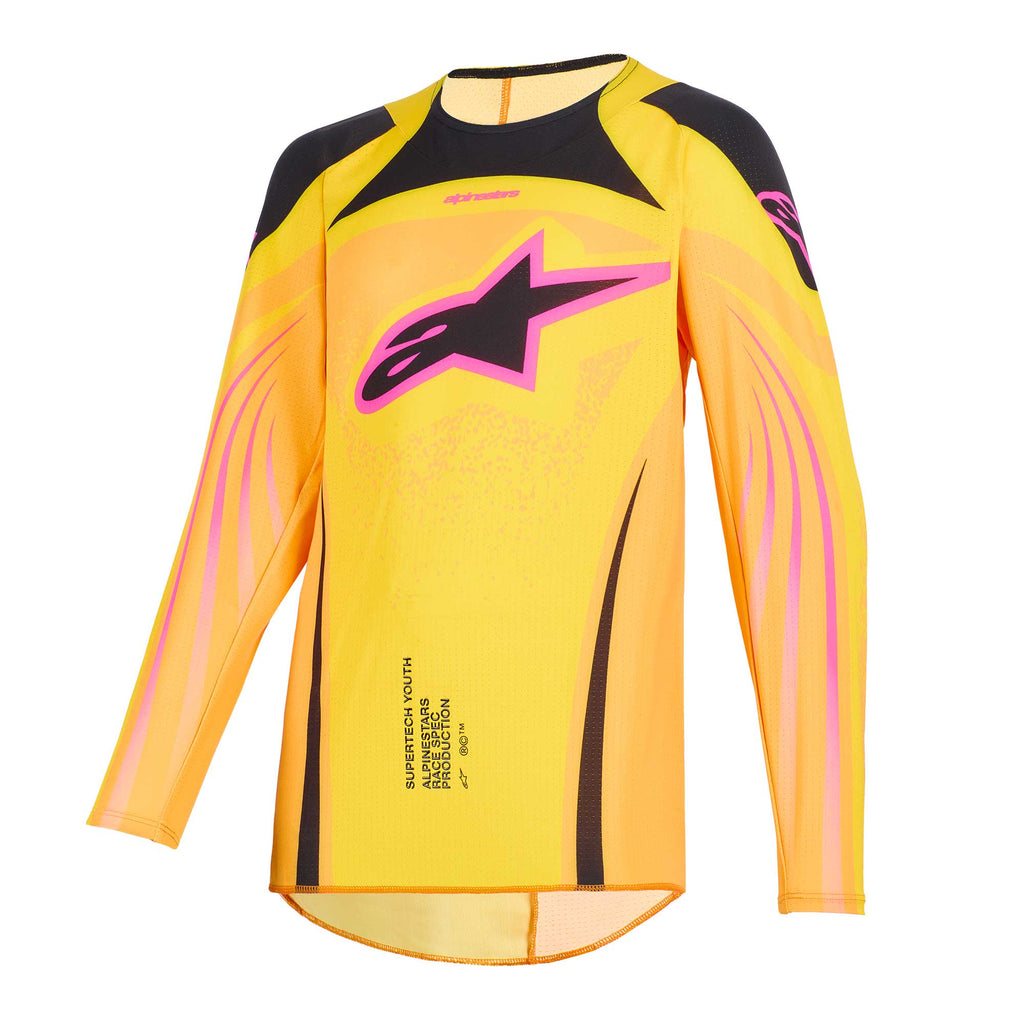 Alpinestars (MX26) Youth MX Jersey - SuperTech NOMUR (Orange/Yellow/Pink)