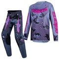 Alpinestars Youth Fluid LONE MX Kit Deal (Grey Camo/Purple)