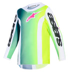 Alpinestars (MX26) Youth MX Jersey - Fluid PORTL (Green/White/Black)